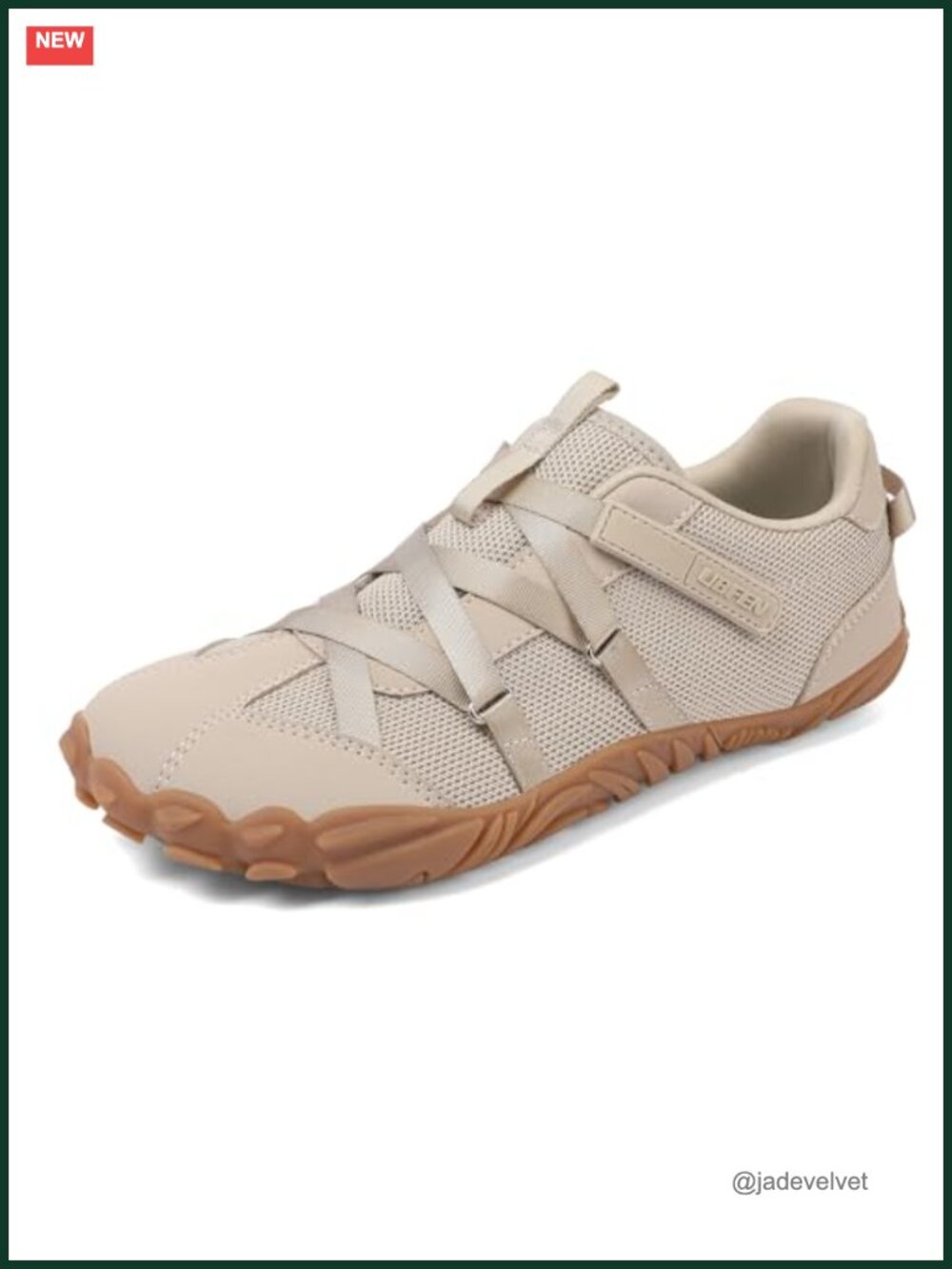 Barefoot Sneakers with Hook & Loop Zero Drop Minimalist for Walking